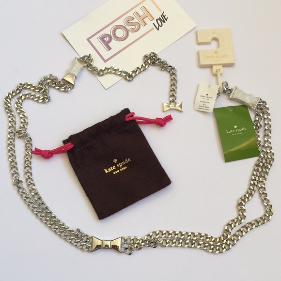 kate spade Accessories - Kate Spade Bow Chain Belt